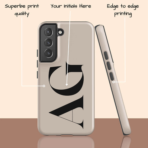 Oversized Custom Initials Galaxy Case