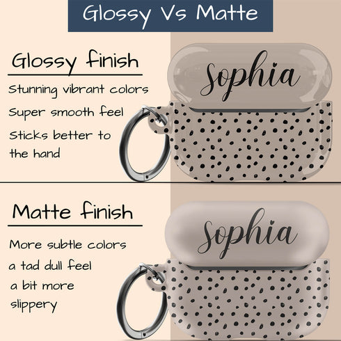 Spotted Dots Custom Name AirPods Case