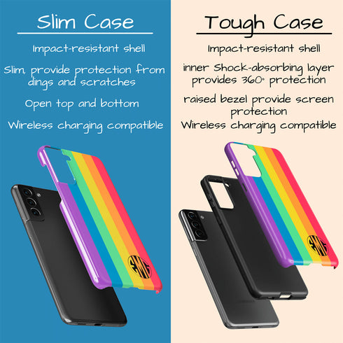 LGBTQ Pride Rainbow Custom Monogram Galaxy Case