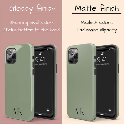 Custom Initials iPhone Case - Centered