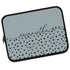 Spotted Dots Custom Calligraphy Name Laptop Sleeve