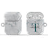 Monogram Personalized White Marble AirPods Case