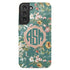 Watercolor Flowers Personalized Monogram Galaxy Case