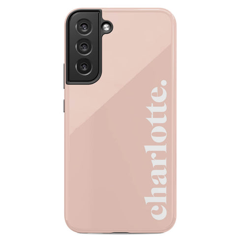 Elegant Solid Custom Serif Name Galaxy Case