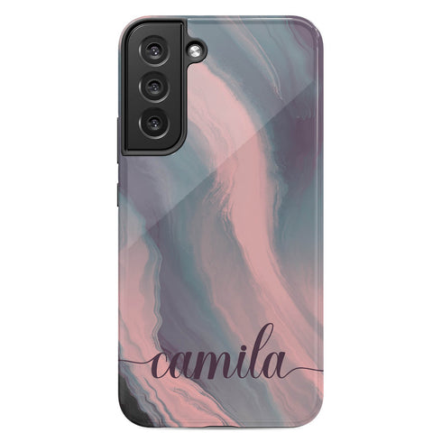 Acrylic Brushstrokes Custom Name Galaxy Case