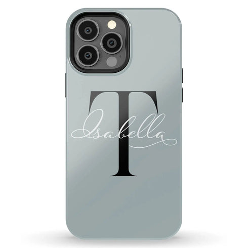Monogram Personalized Solid iPhone Case