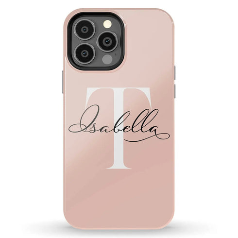 Monogram Personalized Light Solid iPhone Case