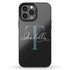 Monogram Personalized Solid Black iPhone Case