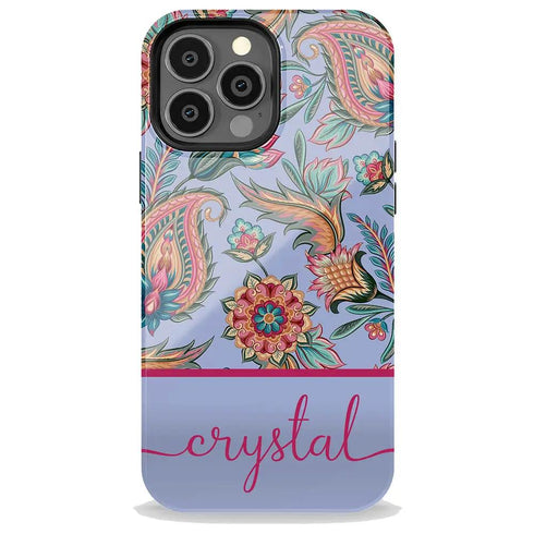 Oriental Paisley Personalized iPhone Case