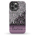 Golden Leopard Personalized Name iPhone Case