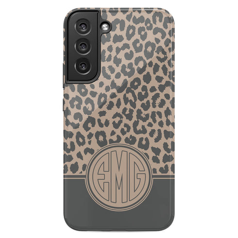 Boho Leopard Personalized Monogram Galaxy Case