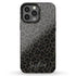 Dark Leopard Custom Name iPhone Case