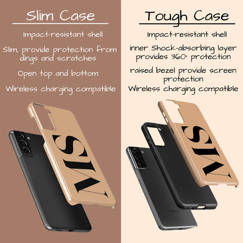 Oversized Custom Initials Galaxy Case