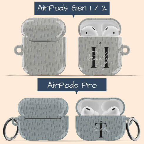Monogram Personalized Dots AirPods Case