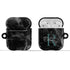 Monogram Personalized Black Marble AirPods Case