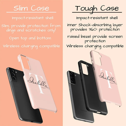 Monogram Personalized Light Solid Galaxy Case