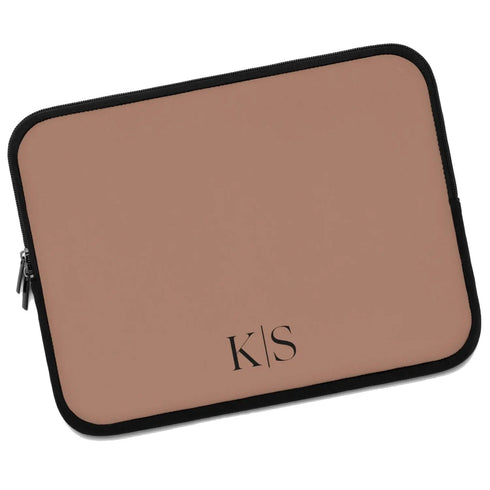 Custom Initials Laptop Sleeve - Centered