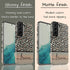 Grey & Peach Personalized Name Leopard Galaxy Case