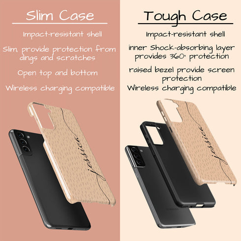 Personalized Name Calligraphy & Dots Galaxy Case