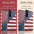 Diagonal American Flag Custom Name Galaxy Case