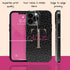 Monogram Personalized Dark Leopard iPhone Case - Hot Pink