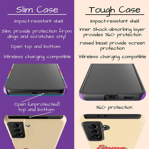 LGBTQ Pride Rainbow Custom Retro Name Galaxy Case