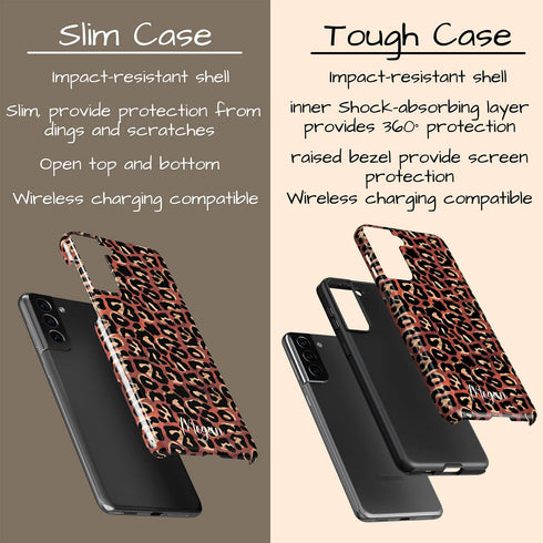 Metallic Leopard Personalized Name Galaxy Case