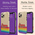 LGBTQ Pride Rainbow Custom Retro Name iPhone Case