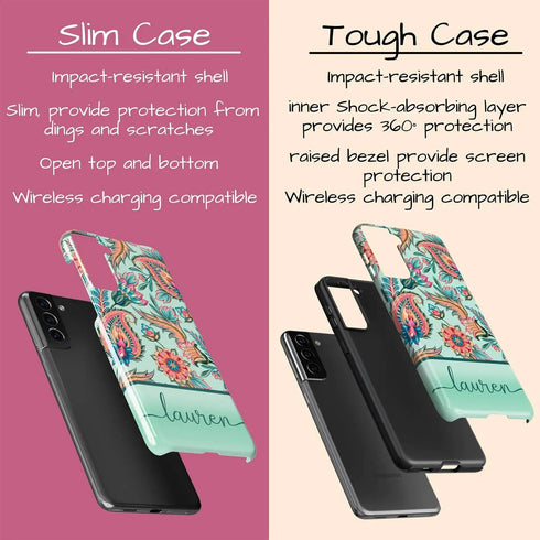 Oriental Paisley Personalized Galaxy Case