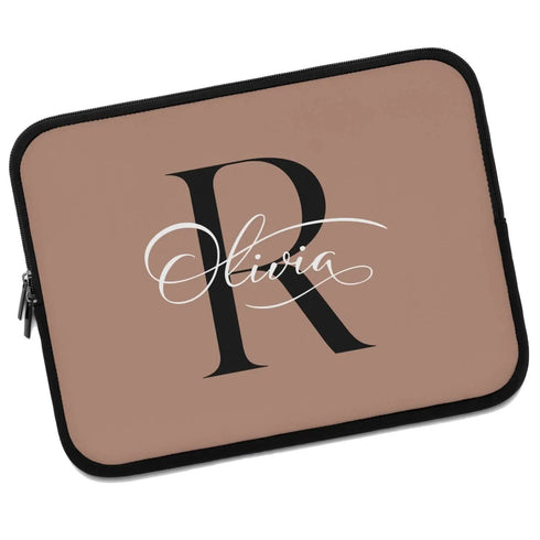 Monogram Name Laptop Sleeve