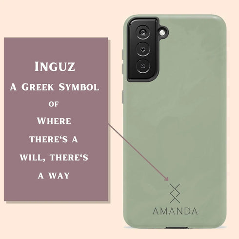 Inguz Symbol Custom Name Galaxy case