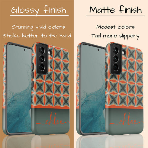 Christmas Pattern Custom Name Galaxy Case