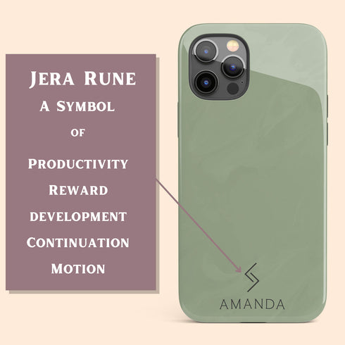 Cycle of Life Symbol Custom Name iPhone Case