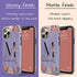 Floral Purple Monogram Custom Name iPhone Case