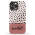 Spotted Dots Custom Name iPhone Case