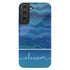 Blue Agate Custom Name Galaxy Case