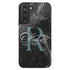 Monogram Personalized Black Marble Galaxy Case