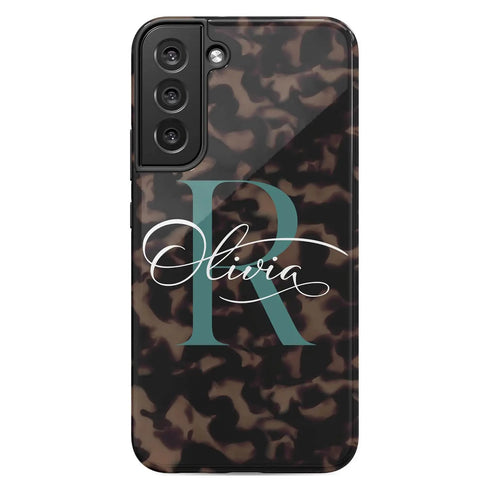 Monogram Personalized Tortoiseshell Galaxy Case