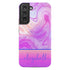 Neon Rainbow Agate Custom Name Galaxy Case