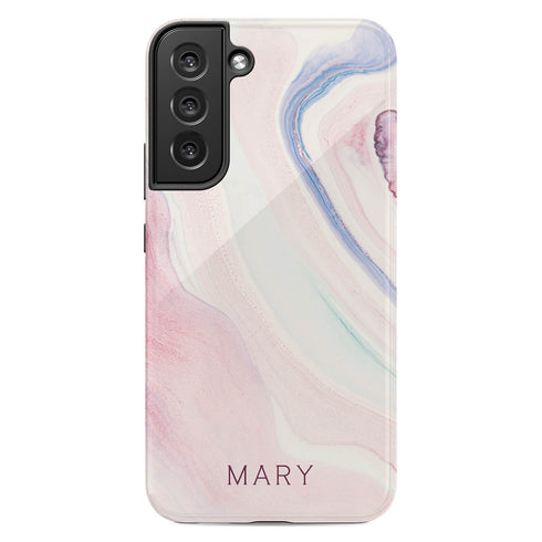 Nude Marble Custom Name Galaxy Case