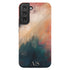 Colorful Abstract Oil Paint Custom Initials Galaxy Case