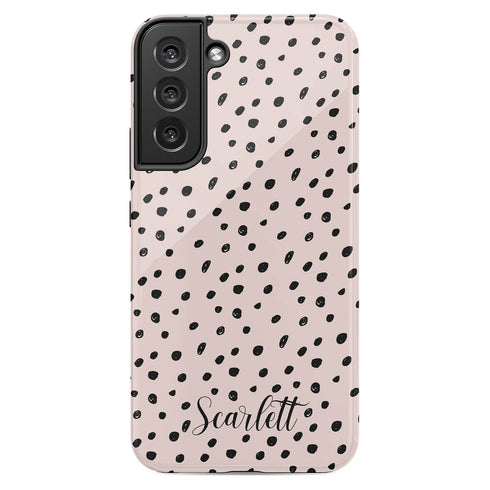 Spotted Dots Personalized Name Galaxy Case