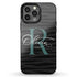 Monogram Personalized Dark Zebra iPhone Case