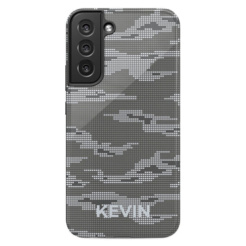 Digital Camo Custom Name Men's Galaxy Case