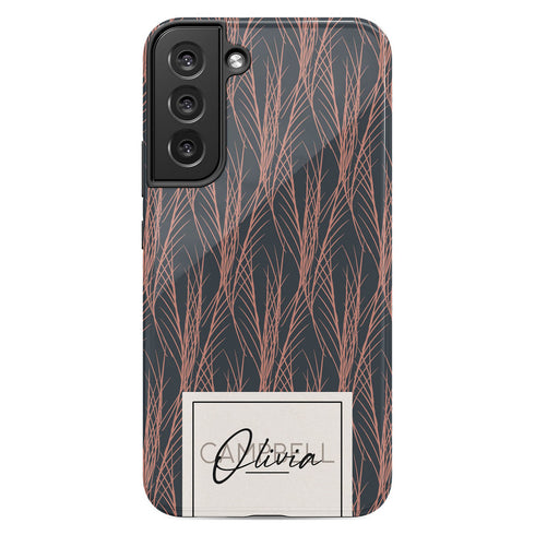 Boho Flowers Custom Name Galaxy Case