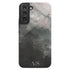 Dark Abstract Oil Paint Custom Initials Galaxy Case