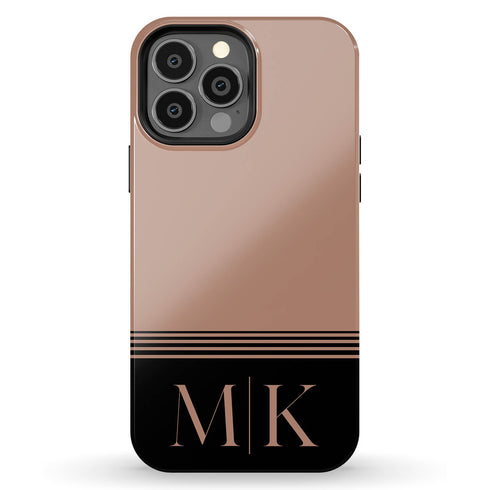 Large Custom Initials iPhone Case - Centered