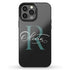 Monogram Personalized Solid Black iPhone Case
