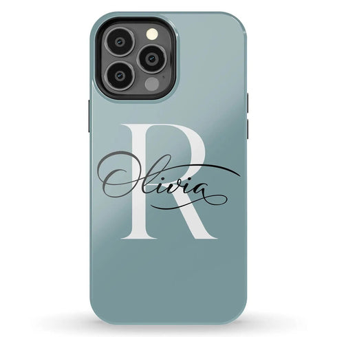 Monogram Personalized Light Solid iPhone Case