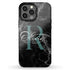 Monogram Personalized Black Marble iPhone Case